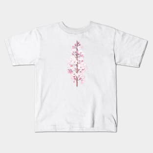 cherry blossom ink and watercolor 3 Kids T-Shirt